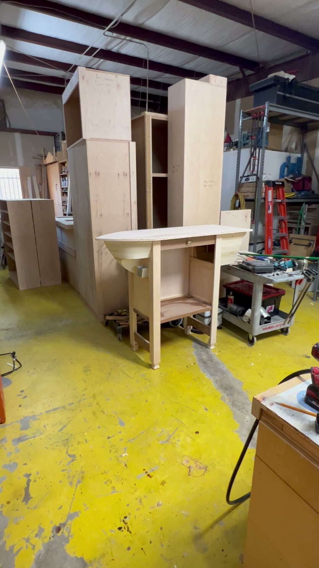 Curved Radius Millwork Shop Build field clip 1 video poster image from the project site.