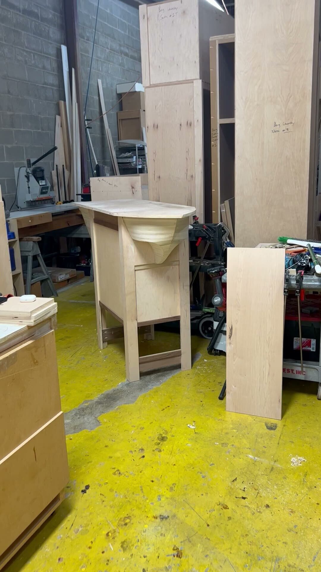 Curved Radius Millwork Shop Build field clip 3 video poster image from the project site.